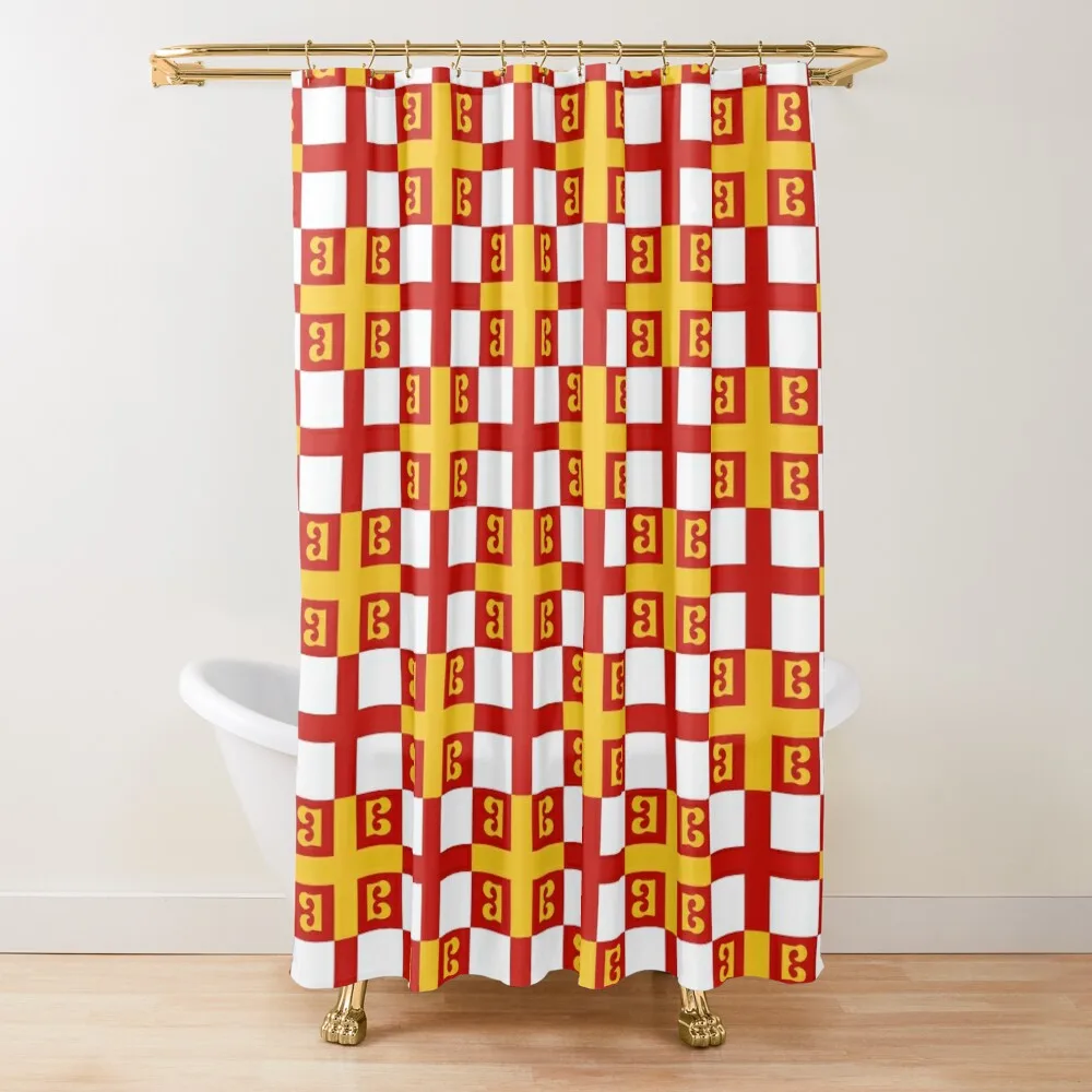 

Flag of Byzantine Empire (Constantinople), circa 1350 Shower Curtain Shower Sets For Bathroom Shower Bath Curtain