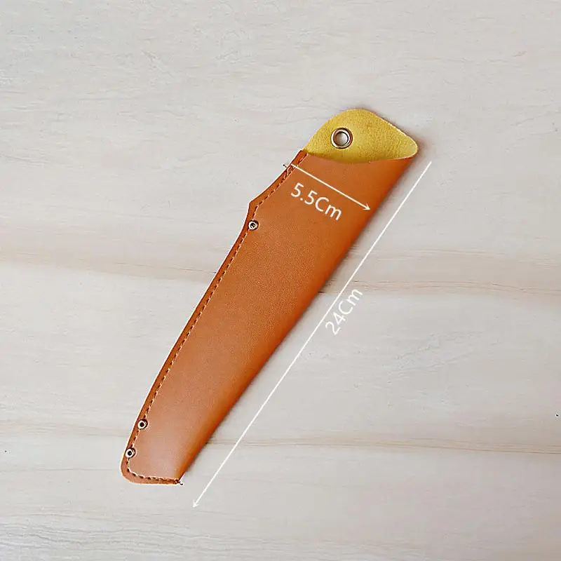 Home Portable PU Faux Leather Blade Edge Protector Sheath Western Kitchen Chef's Fruit Durable Practical