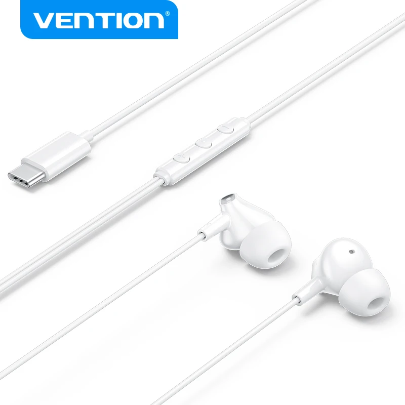 Vention ECHO LITE Bedrade Oordopjes Type-C met Microfoon In-Ear HiFi Stereo voor iPhone 16 Pro Samsung Galaxy S25 Bedrade Oordopjes