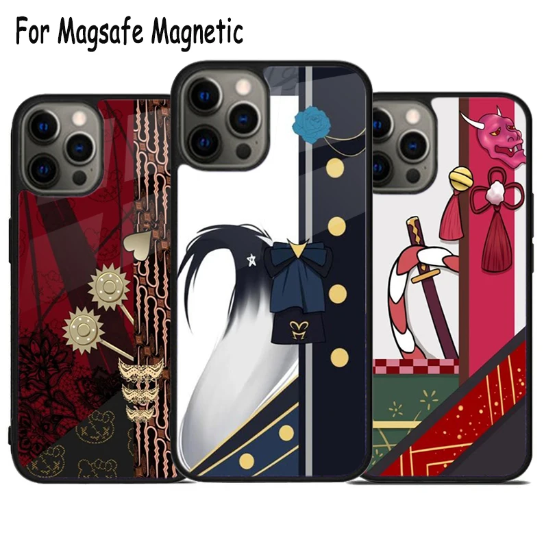 H-ololive Costume Wireless Charge Magsafe Phone Case For iPhone 15 16 14 13 11 12 Pro Max Plus Magnetic Bumper Cover