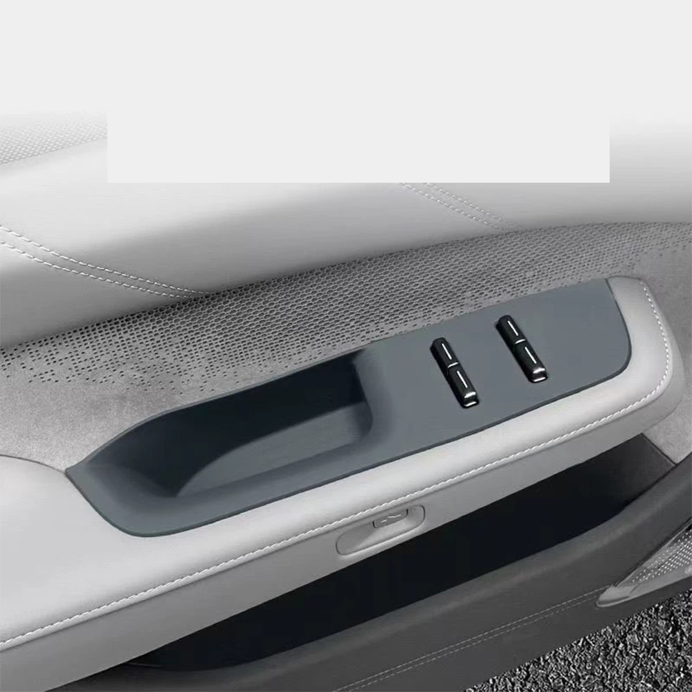 

For Geely ZEEKR 001 2024 2025 Car Door Storage Box Handle Mat Silicone Door Slot Mat Car Door Button Storage Mat