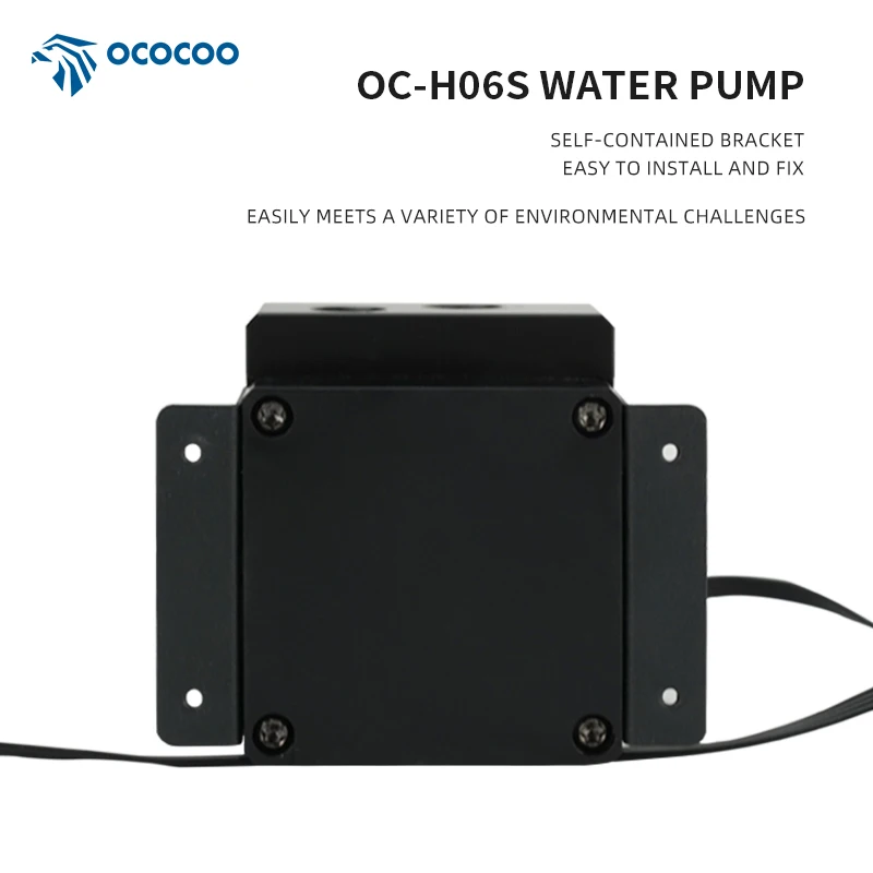 OCOCOO H06S DC 12V 24V Water Cooling Pump Server Workstation 450L 3M Lift Silent PWM G1/4 Heat Dissipation System