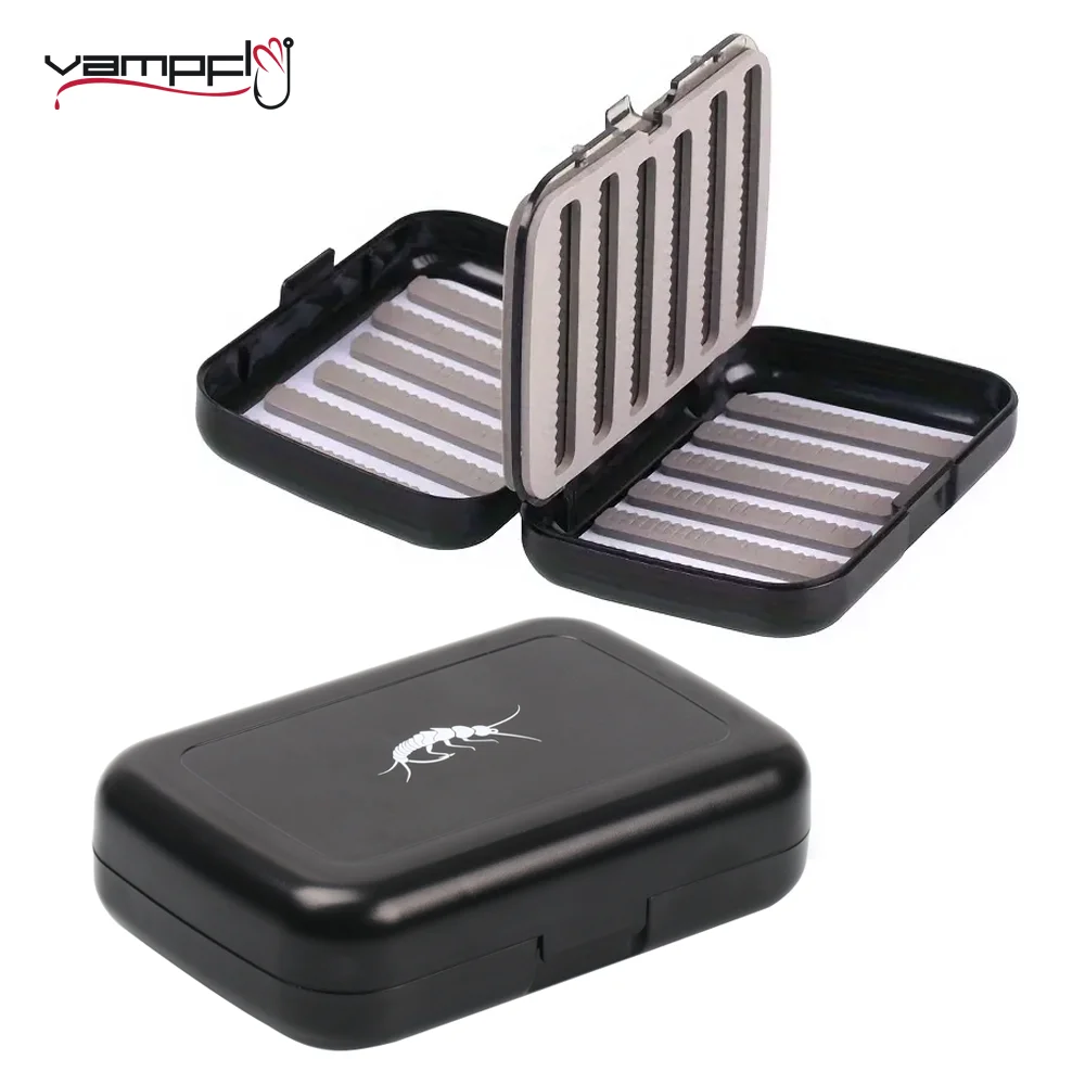 

Vampfly 1pc Fly Fishing Box Multi Sided Waterproof Case for Nymph Dry Wet Flies Trout Salmon Fishing Lures Storage Box