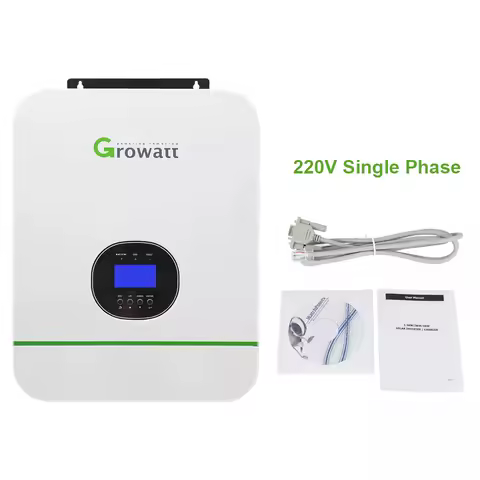 Wholesale Custom 3kw 5kw 6kw 10kw 15kw High Voltage Power Growatt Off Grid Hybrid Solar Inverter for Home Use Solar Inverters