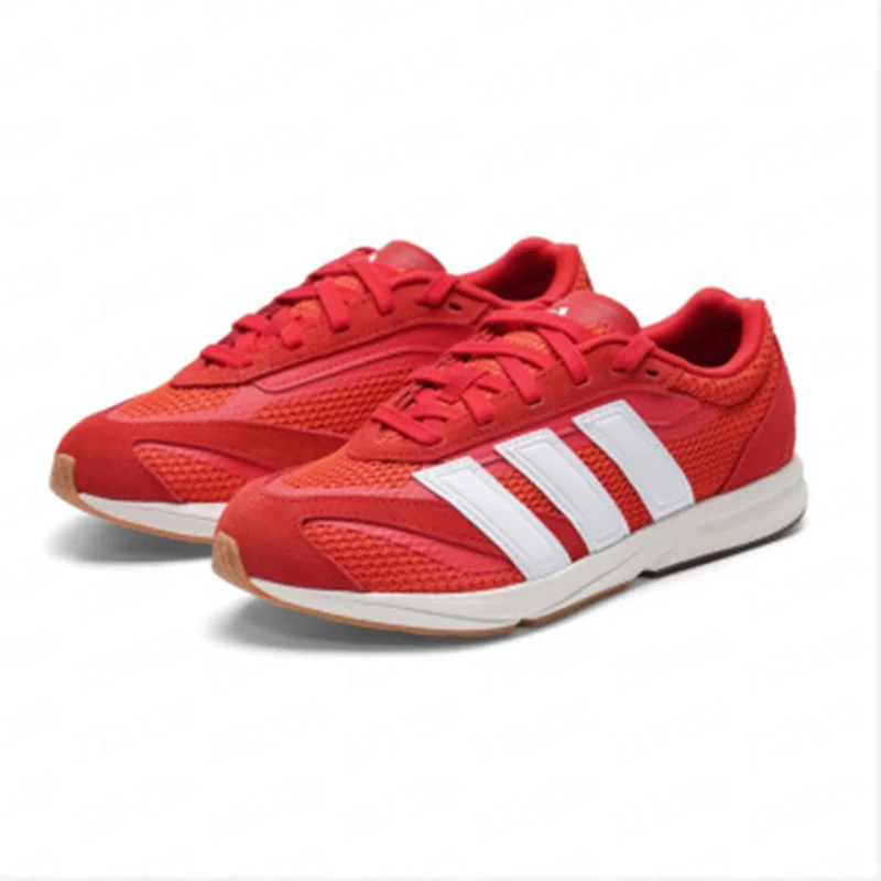 Adidas LIGHTBLAZE LP JQ7235 Bright Red White Mesh Retro Running Shoes Suede Patch Gum Tip Low Top Casual Sneakers Men Women
