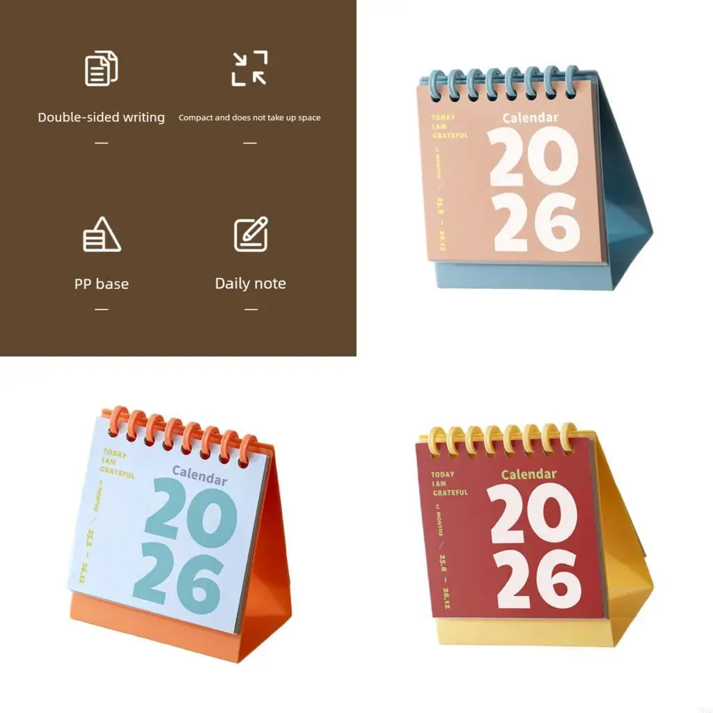 

Y5LB 2026 Desk Calendar 12 -месячные ссылки с 01/2026 по 12/2026 для домашнего офиса