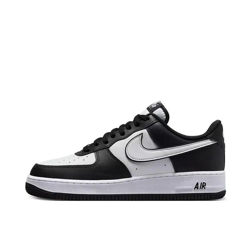 Nike Air Force 1 Panda Casual and Durable Low Top Board Shoes Are Comfortable, Non Slip, Simple, Unisex, White and Black