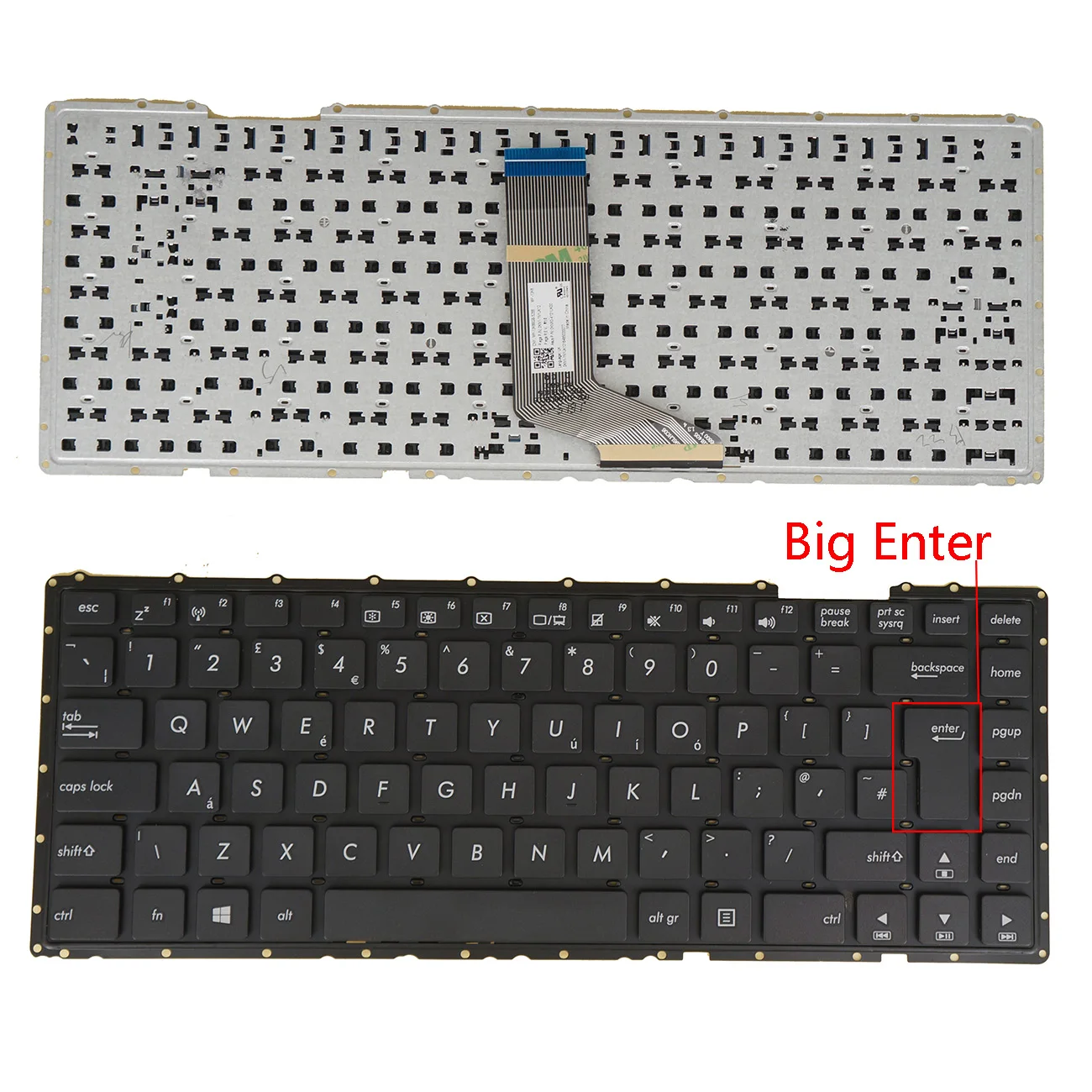 

UK Keyboard For Asus P2440UA -XS51 -XS71, P2440UF -XS74, P2440UQ -XS71, P2540UB -XB51 -XB71 MP-13K86GB-5288 0KNX0-4101UK00 Black