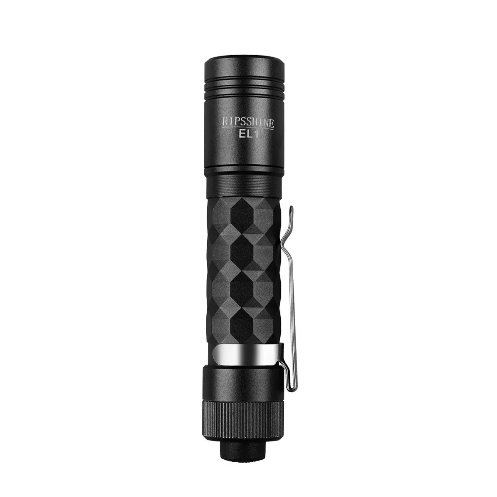 Ripsshine EL1 1200LM EDC Flashlight Cree XP-L LED Long Range Portable Mini Tactical Flashlight 14500 Rechargeable Battery Torch