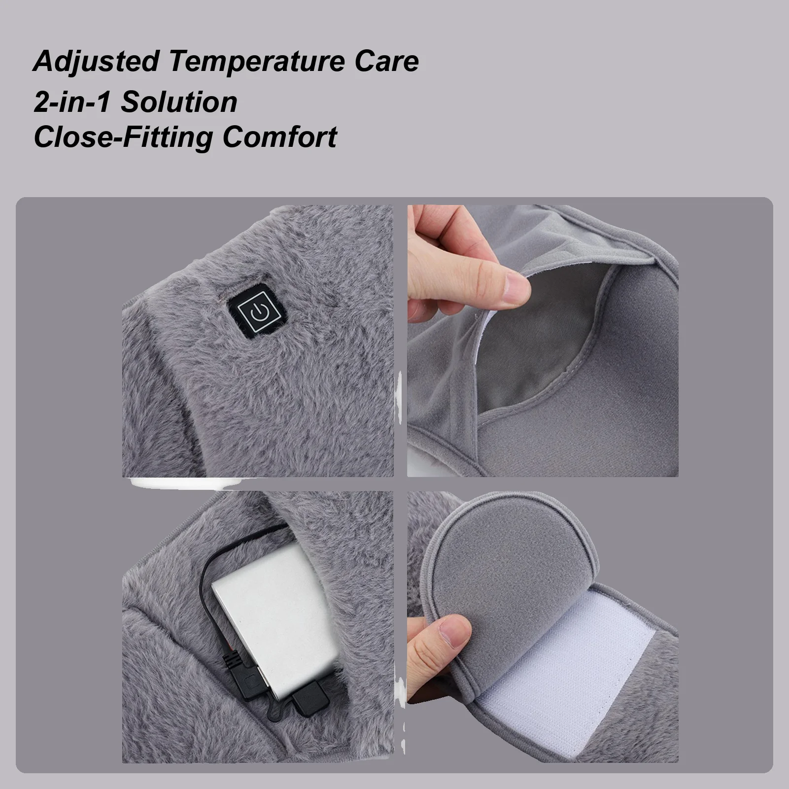 

Menstrual Heating Pads For Women 2-in-1 Waist Warming Supplies Heating Pad Belt For Women Men Girls Wives Home Office Gardeners