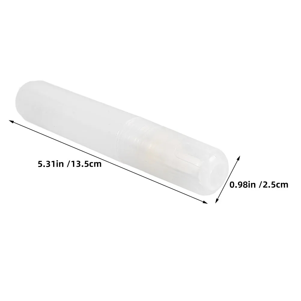 2Pcs Refillable Paint Pens Clear Empty Markers for DIY Artists Liquid Chalk Oil Ink Fillable Fine Tip Flat Head Weather