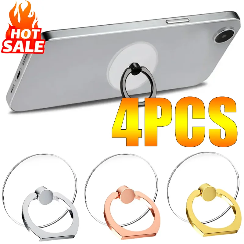 

Transparent Mobile Phone Ring Holder Stand Multifunctional 360° Rotation Finger Grip Phone Stands Auto Interior Accessories