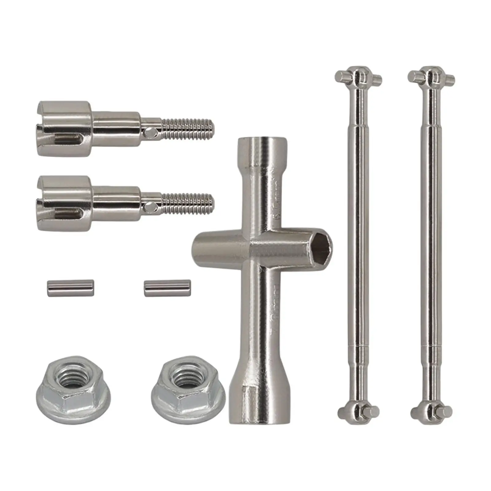 1 16 Rc Car Drive Shaft Metal Upgrade Parts Cvd Shafts Diy Accessories Set for 16101PRO 16102PRO 16103PRO 16201PRO