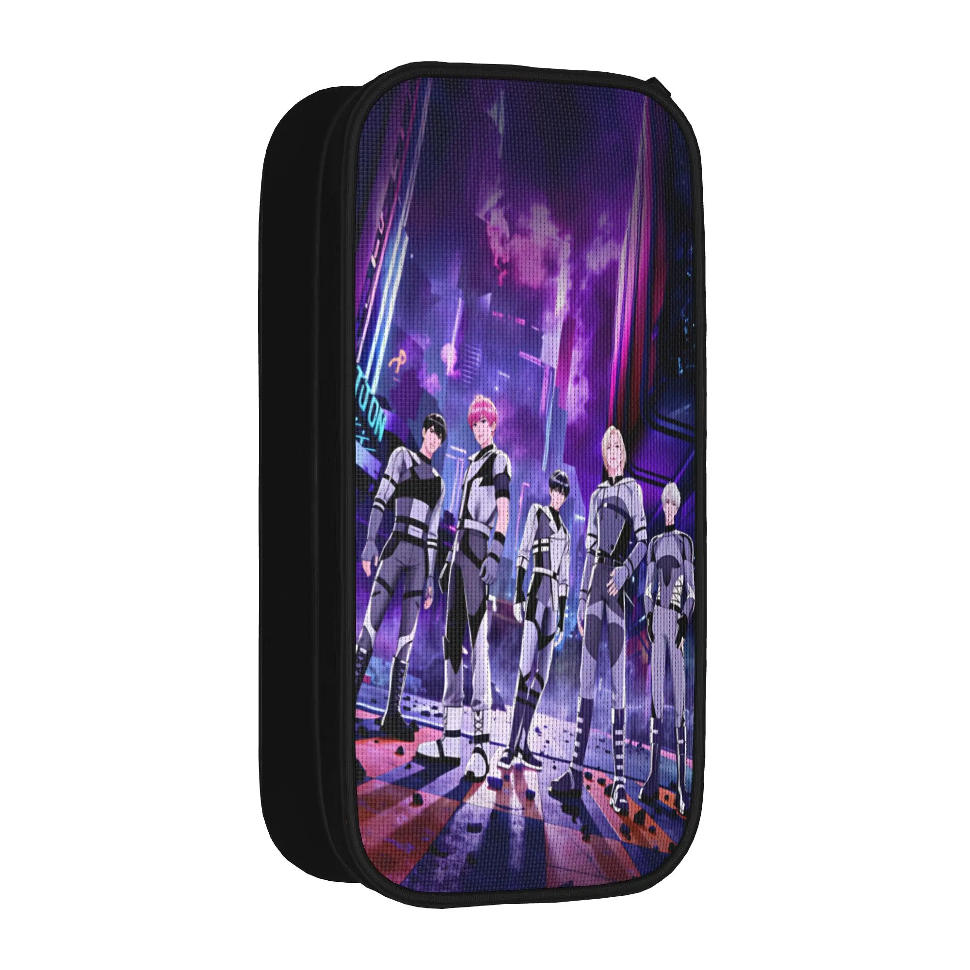 Kpop PLAVE Caligo Pt  Pencil Case  Large Capacity Pencil Box Boy Girl Canvas Vintage School Pencil Cases Graphic Stationery