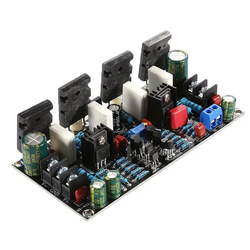 Kit de Componentes Eletrônicos: Placa Amplificadora de Potência Mono de 200W com Tubo 1943 + 5200 (Componente Eletrônico) ▪