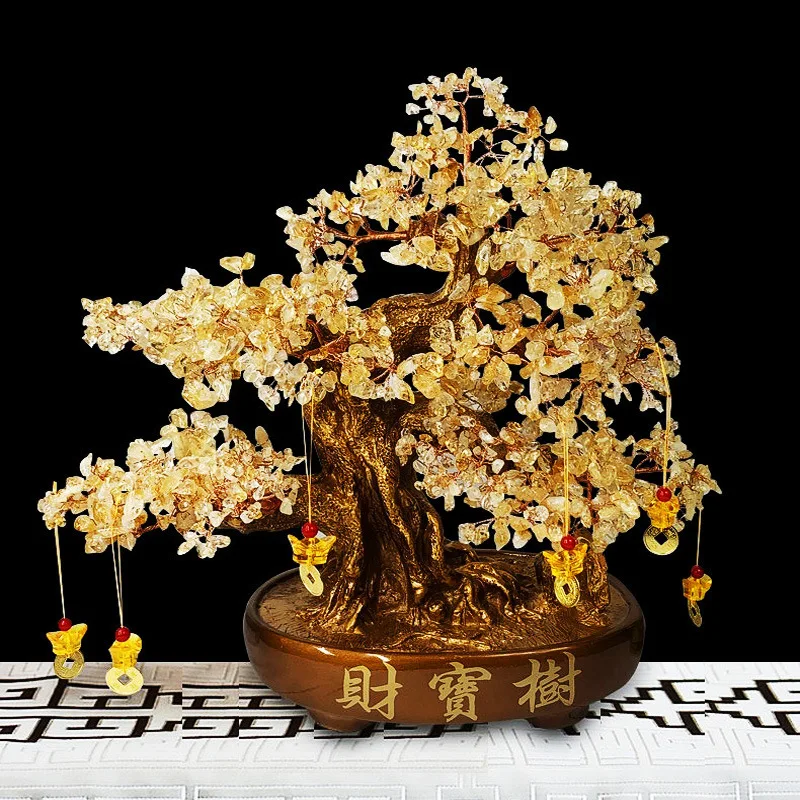 

Crystal Rich Tree Wine Cabinet Decoration Home Creative Small Lucky Money Tree