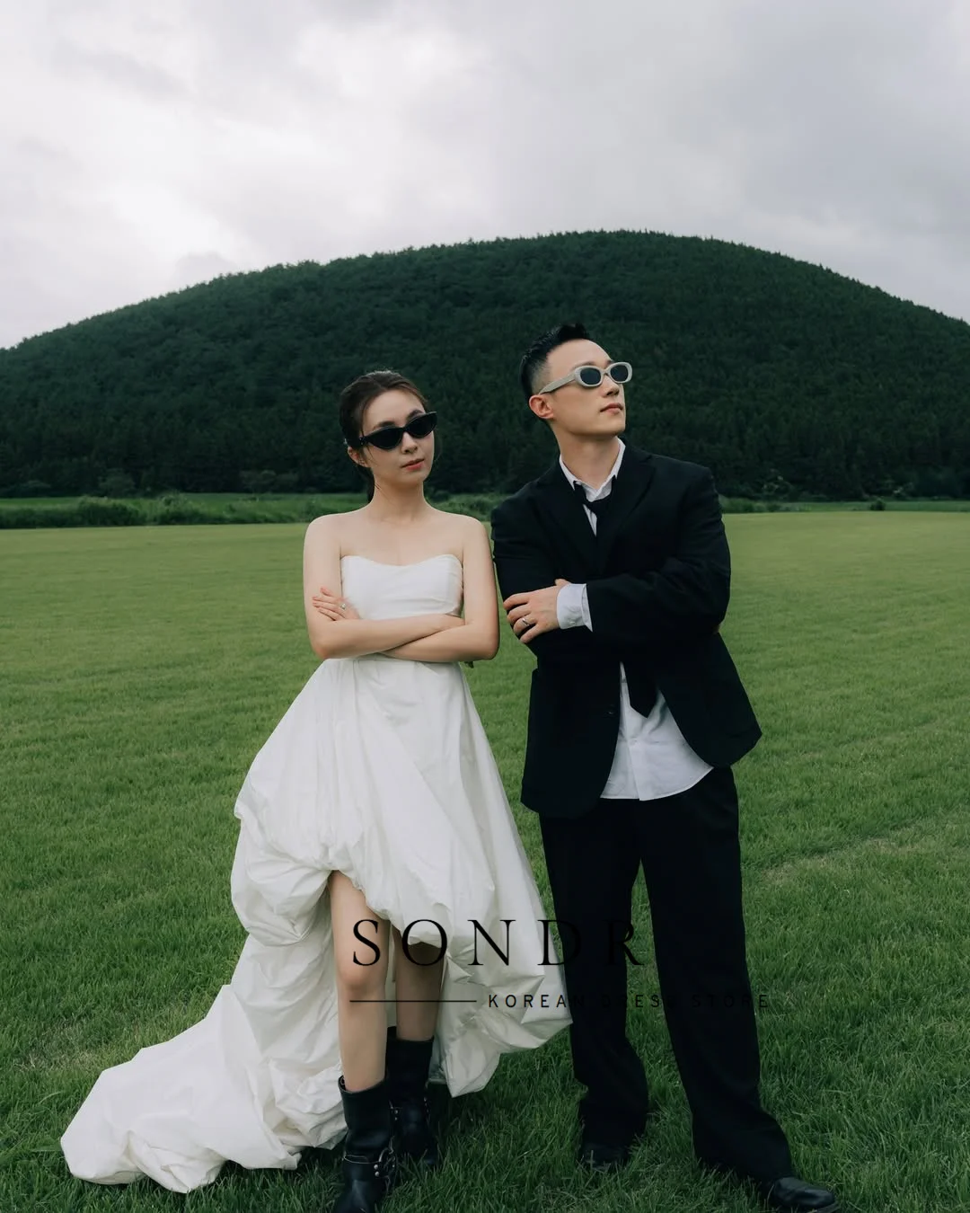 Sondr тафта корейские свадебные платья фотосессия милая линия японское свадебное платье для невесты корсет по индивидуальному заказу