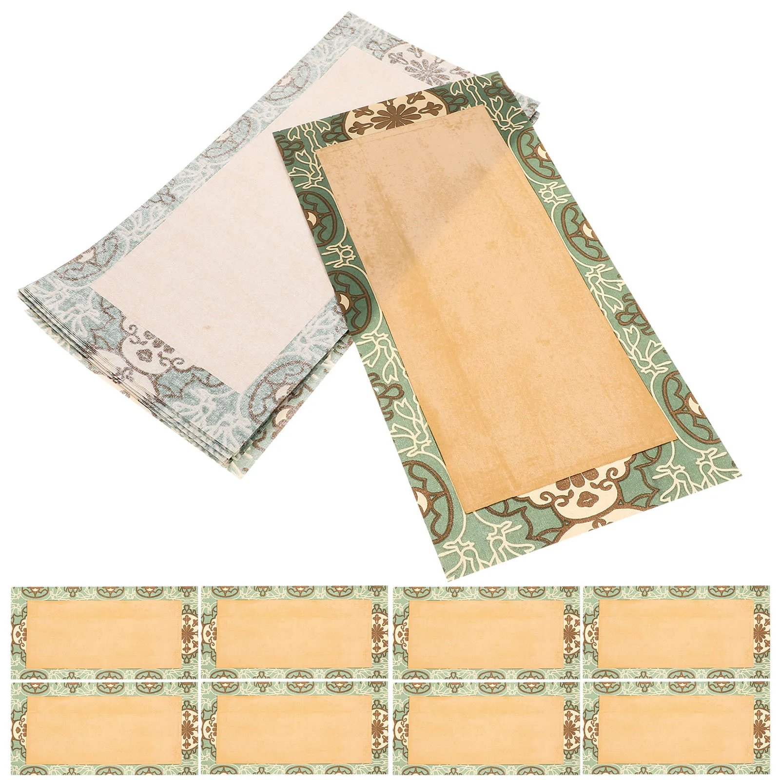 

40pcs Retro Xuan Paper Professional Calligraphy Sheets Compact Design Storage Box Home Office Decoration Chinese Art Paper