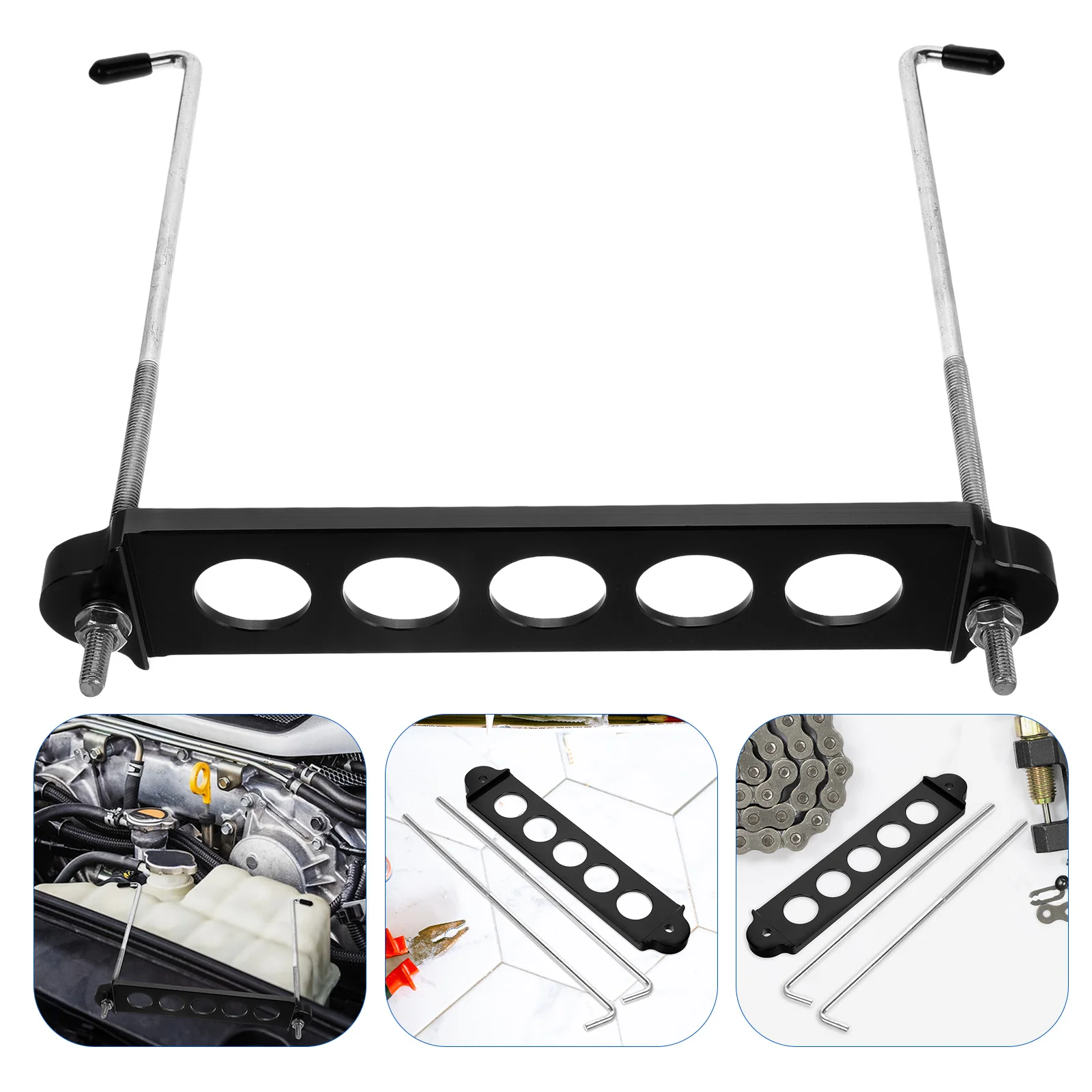 

Aluminum Alloy Clip Holder Mounting Tray Container Organizer Car Truck Bracket Automotive Fixed Power