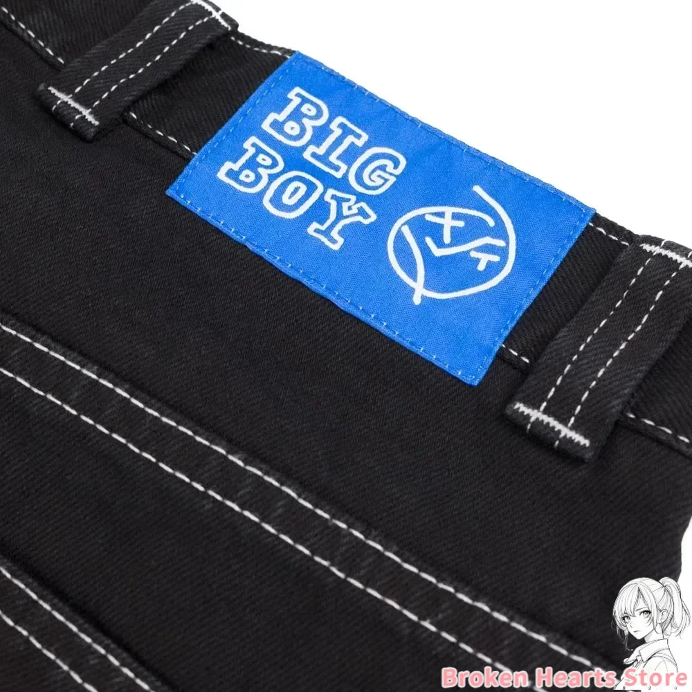 Harajuku 2024 Hot Selling Hip Hop Denim Shorts Embroidery Graphic Sweatpants Streetwear Shorts 2024 New Baggy Men Clothing