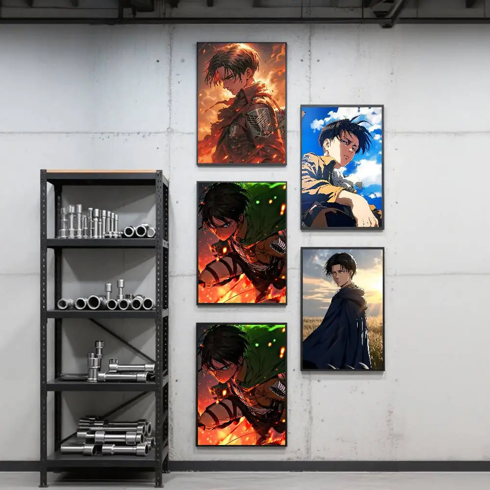 Anime A-Attack on Titan Levi Ackerman Poster Art Print Anime Style Home Decor Ideal Gift Perfect Room Decor