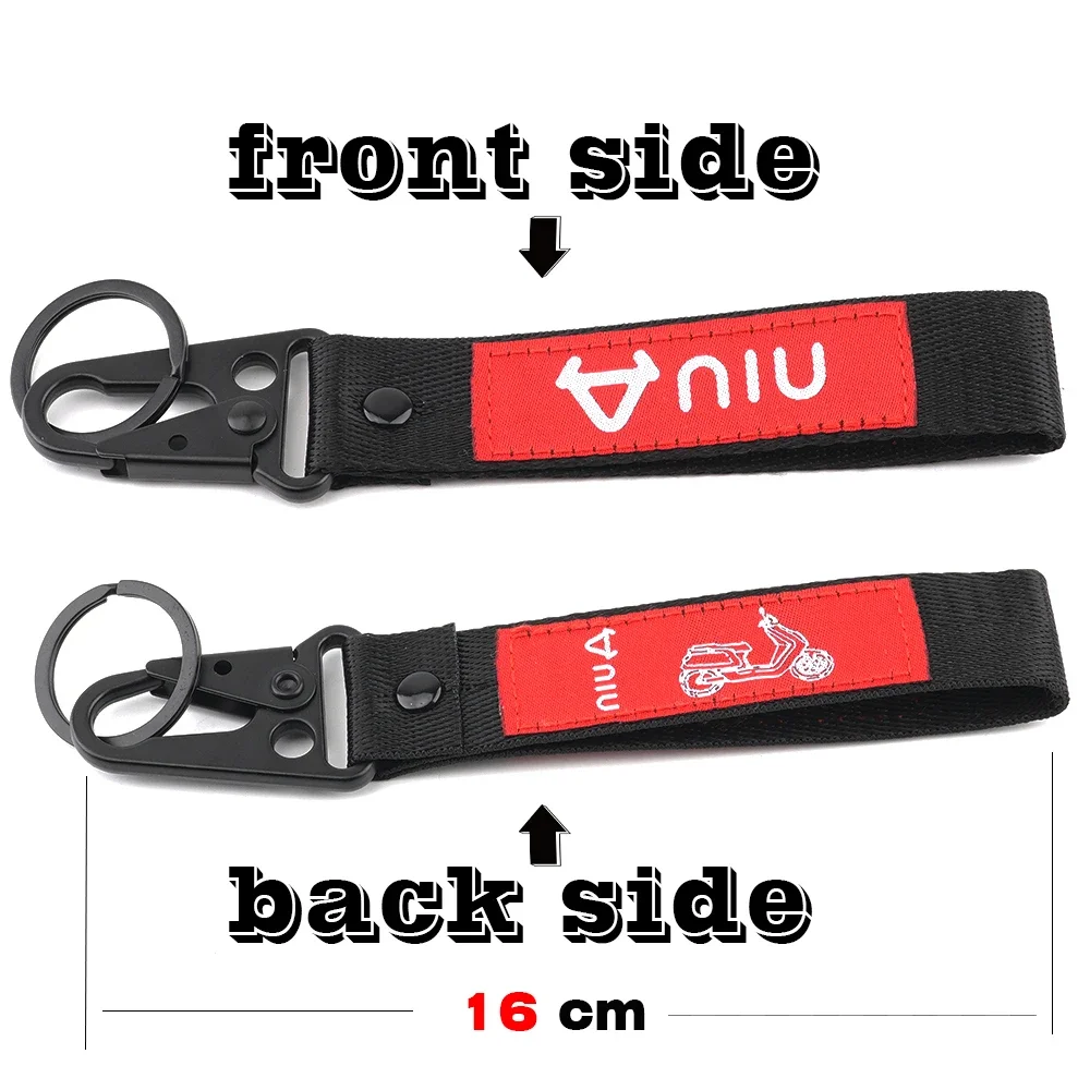 2022 Universal Newest  All Year Motorcycle Key Holder Keychain For Niu Electric Scooter N1s NGT m+ u1 us u+ Embroidery Keyring