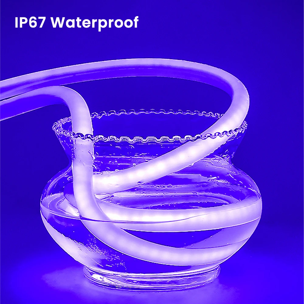 Round Silica Gel Covering Tube Neon Sign Flexible Soft Lamp Rope For 5/8/10mm PCB WS2812B WS2811 SK6812 LED Strip Light IP67