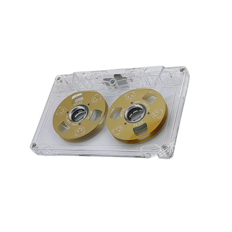 A13E-Blank Cassette Retro Transparent Shell With Cassette For Music Recording Audio Accessories