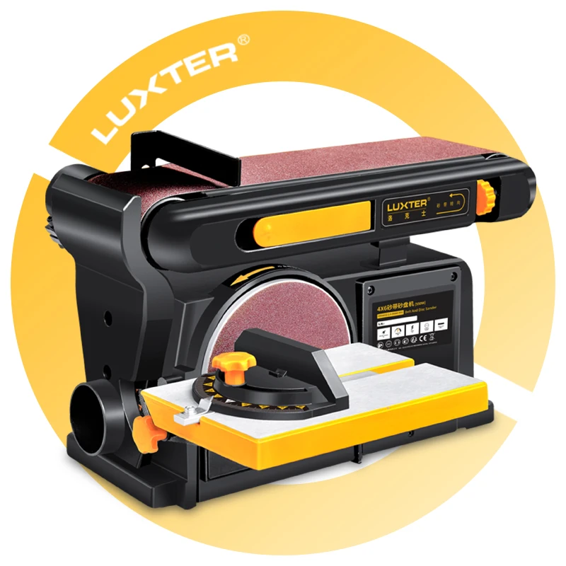 

LUXTER 550W Belt Sadner 150mm Disc Sander Belt Wood
