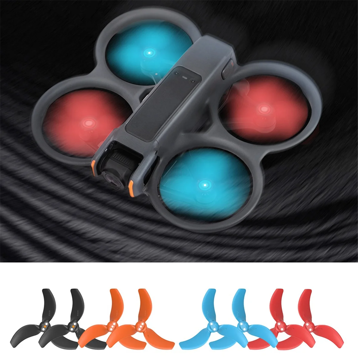 B94A 2 คู่ใบพัดใบพัดสําหรับ Avata 2 ใบพัด 3032S ใบมีด Mini น้ําหนักเบา Drone Wing อุปกรณ์เสริม,สีดํา