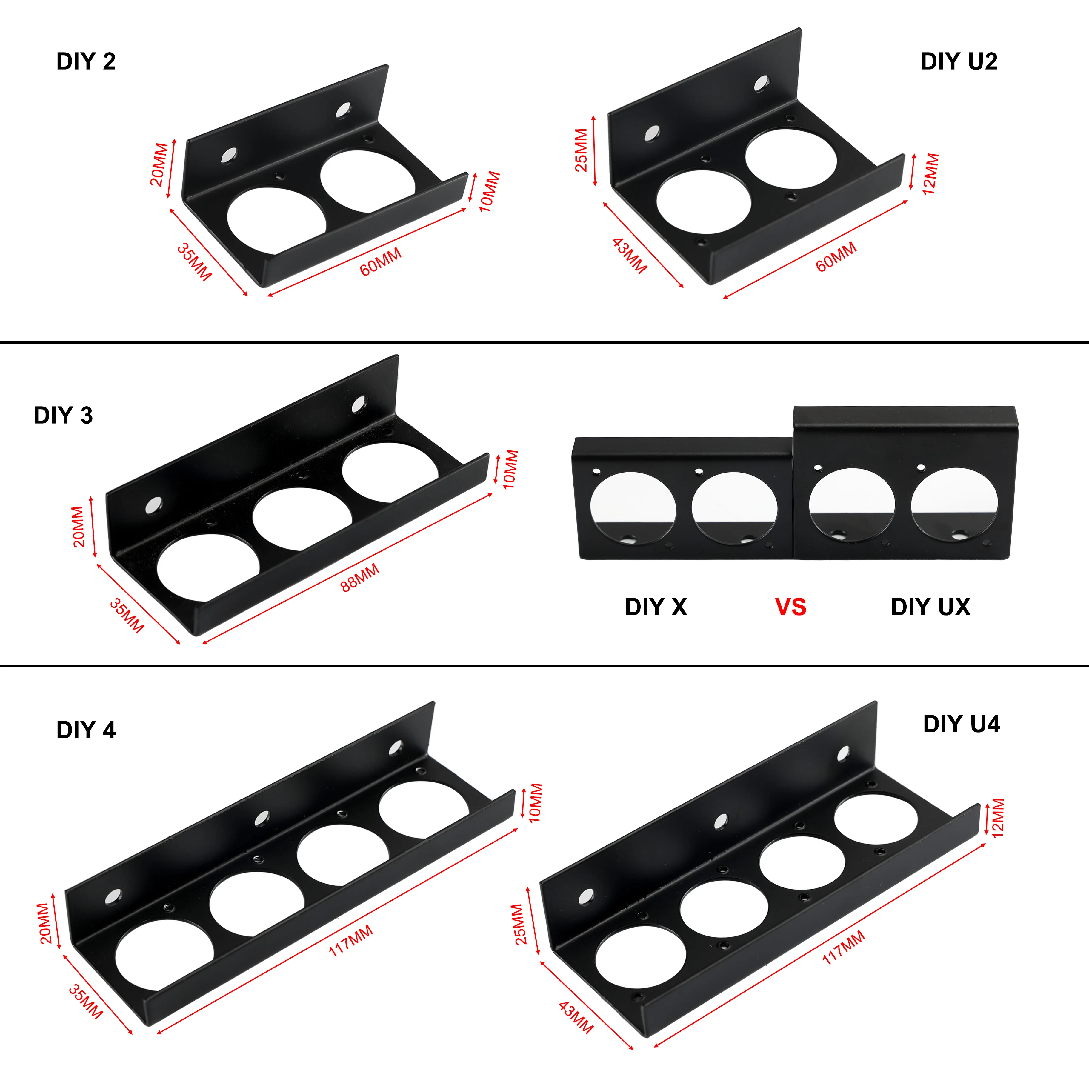 Pro-C DIY PRO Audio Port Pedaltrain Side Mount Panel Kit