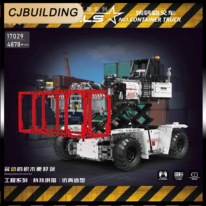 

MOULD KING 17029/17030 Container Truck Building Model Set With Scissor Technical RC Car For Adults For Birthday Present