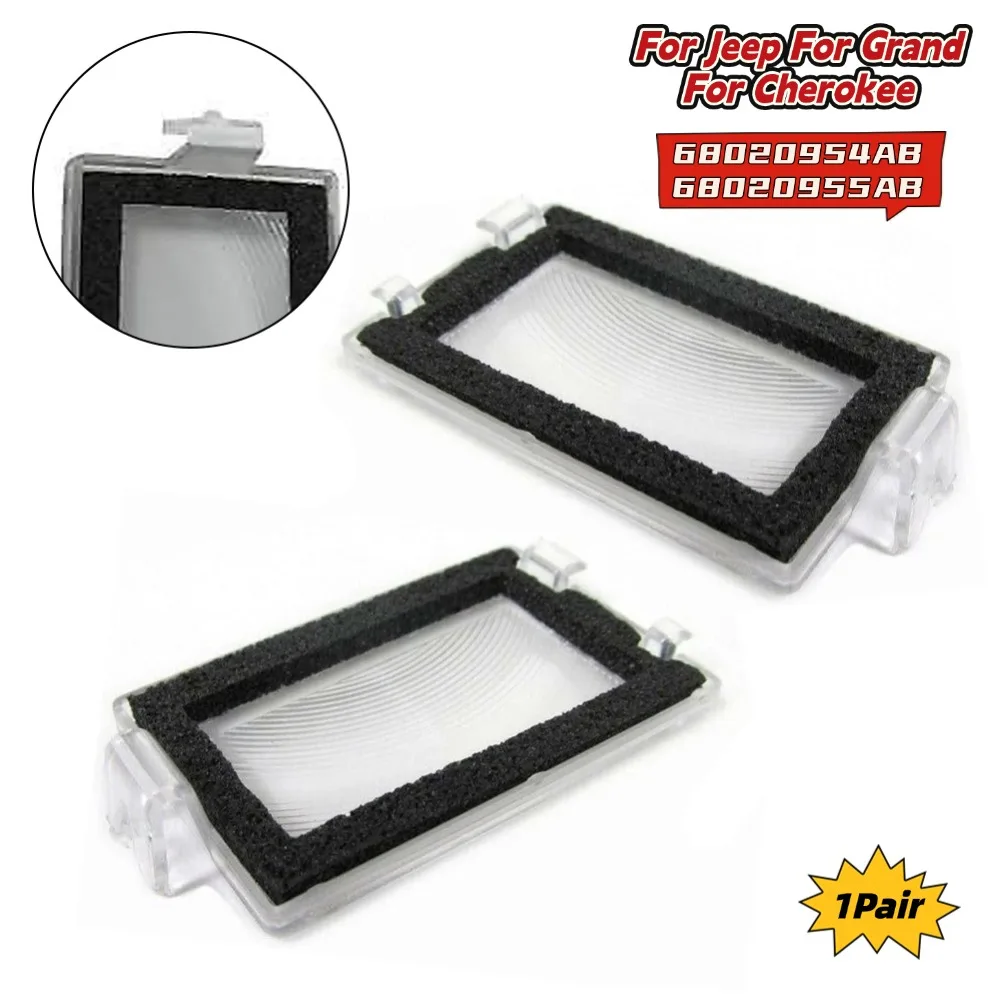

1 пара линз заднего освещения номерного знака для Jeep Grand Cherokee 2005-2010 68020954AB 68020955AB линза освещения номерного знака