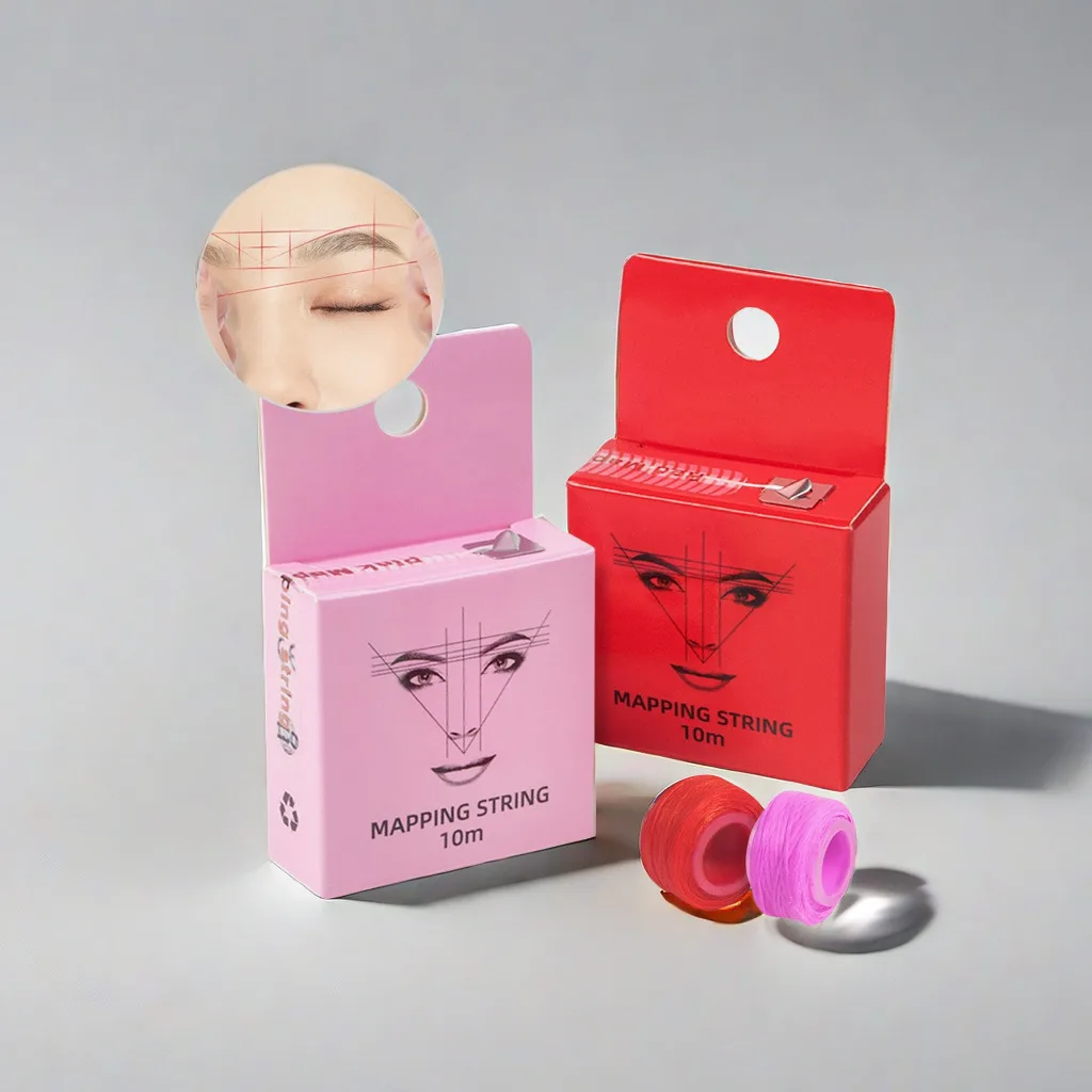 

10 м предварительно чернильная строка для окрашивания бровей, нить-лайнер, полуперманентное позиционирование, инструмент для измерения бровей, инструмент для макияжа