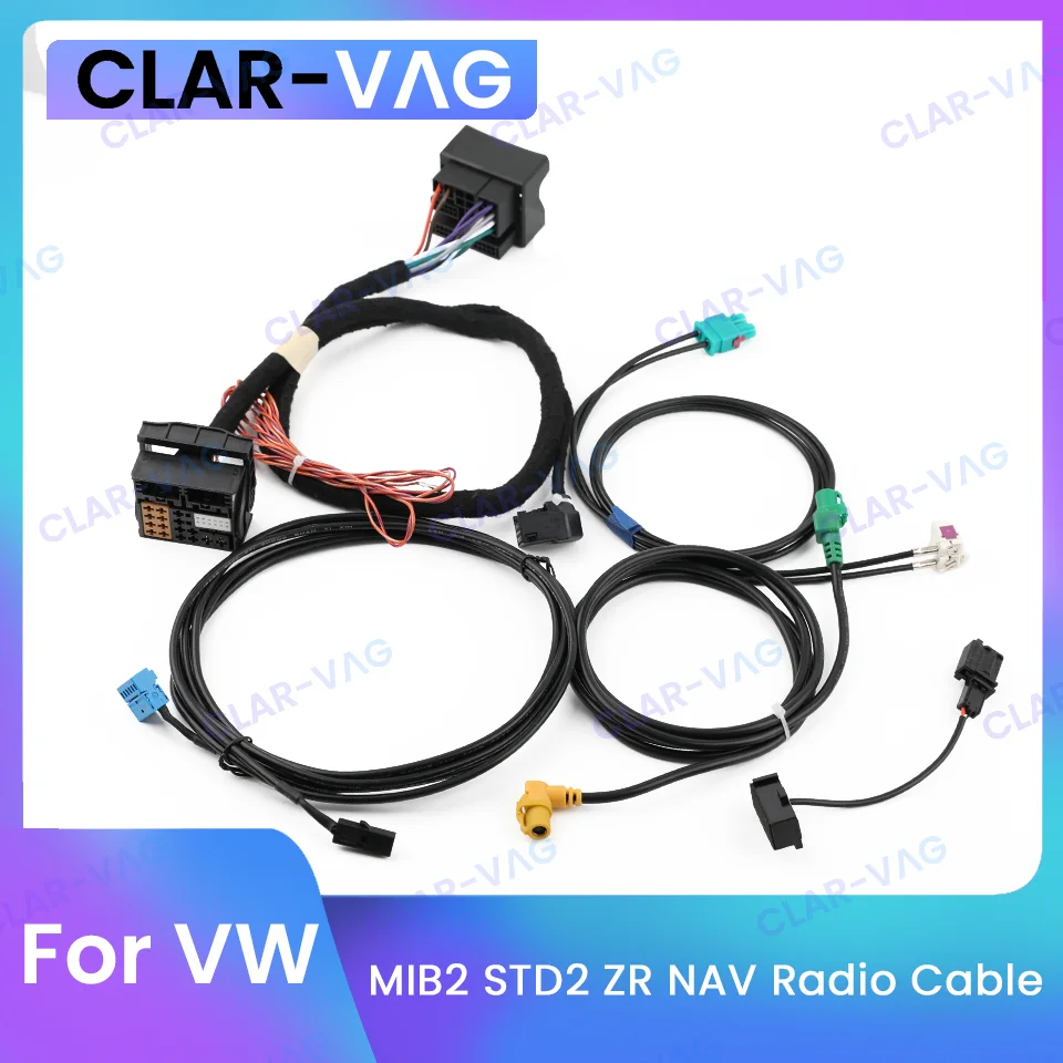 MIB2 STD2 ZR NAV Discover Pro Radio Test Cable Update Install Adapter Wire Harness for VW MQB Golf 7 MK7 Passat B8