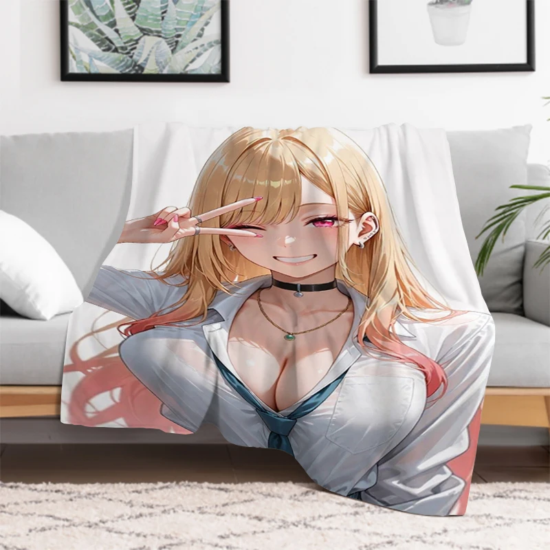 

My dress up darling Blanket Anime Action Flannel Novelty Warm Throw Blanket for Bed Sofa All Season Travel