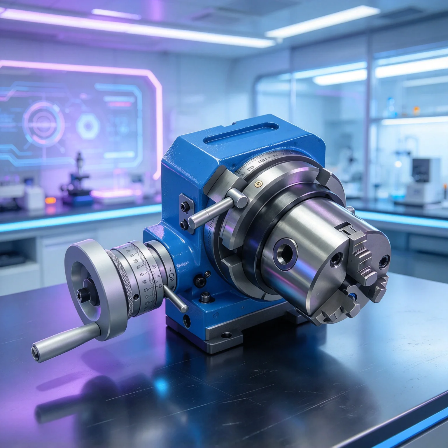 HV-4 Inch 80MM HV-6 125MM Milling Machine Horizontal Vertical Indexing Table Rotary Table Divider 6 Division Head 10 Aliquot