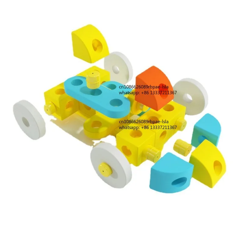 Children's big toys building block table Magnetic building block Variety of science and education DIY assembly Large particle fa
