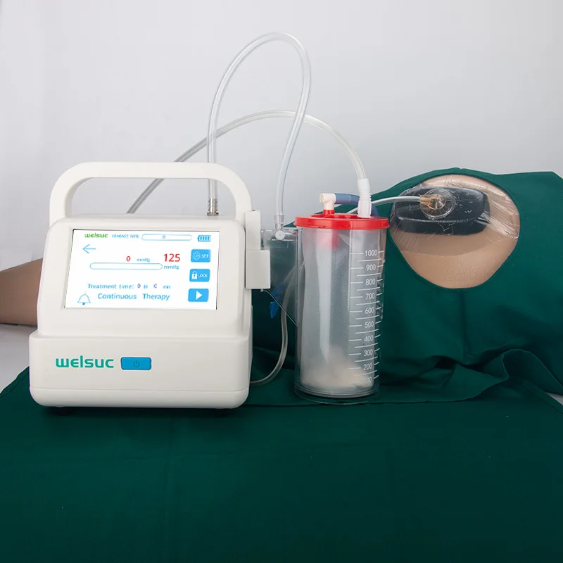 welsuc Negative Pressure Wound Therapy device Vac pump Closed Drainage machine Portable Trauma device with dressing kit NPWT