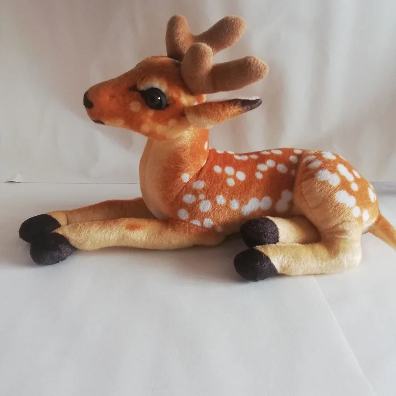 Bonito sika veado brinquedo de pelúcia propenso cervos macio boneca travesseiro brinquedo crianças aniversário presente natal h1649