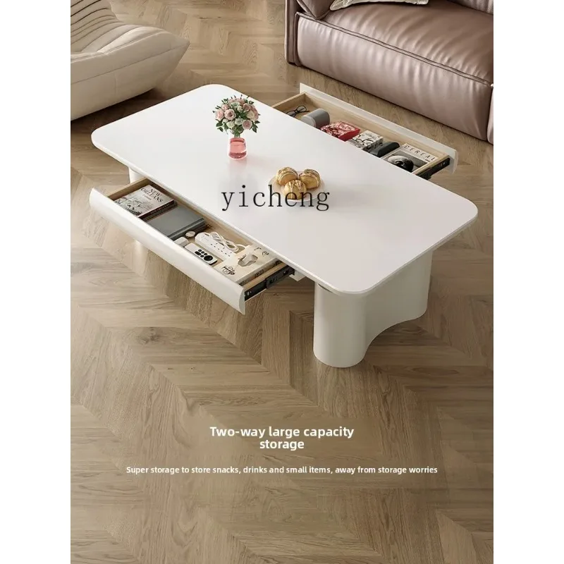 D24 Liftable Dining Table Integrated Dual-purpose Rock Slab Living Room Electric Heating Multi-function