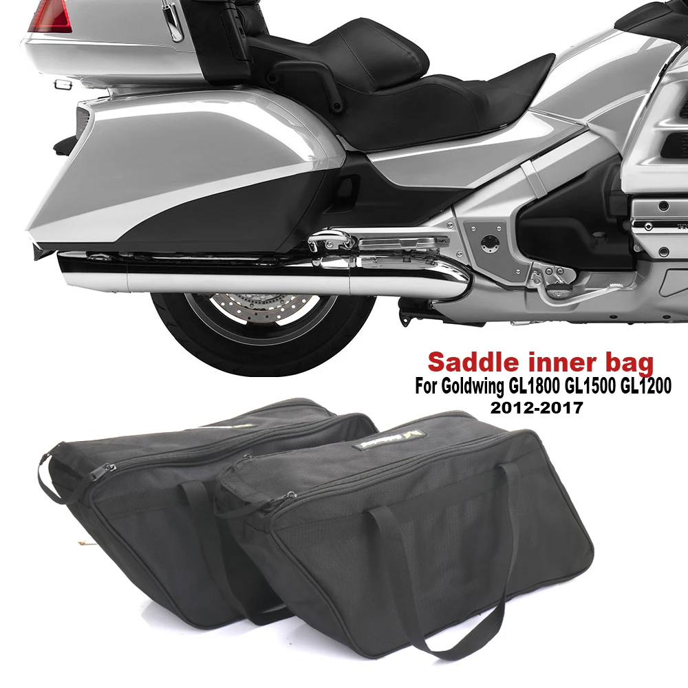 

Motorcycle Saddle Bag Side Case Inner Bags Luggage Bags Black For Honda Goldwing GL1800 GL1500 GL1200 2012-2017 accessory