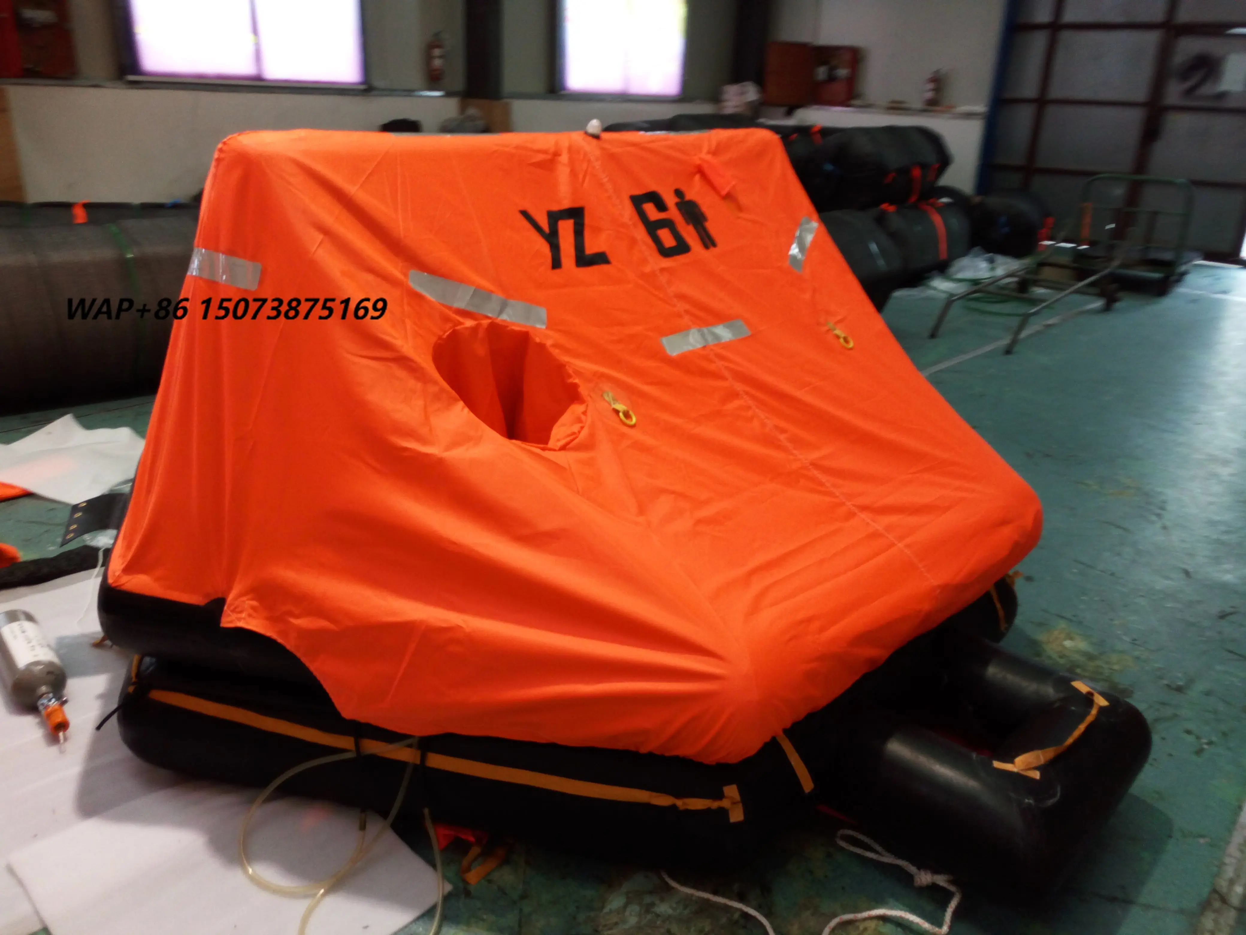 TP-A Throw-Over Inflatable Life Raft SOLAS A/B Pack GRP Container 6/10/15/20/25 Persons Marine Liferaft
