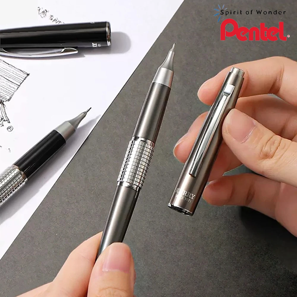 

Японский механический карандаш Pentel P1035, крышка-карандаш из сплава, карандаши для активного отдыха, элитные деловые подарки, элегантные канцелярские принадлежности в стиле ретро