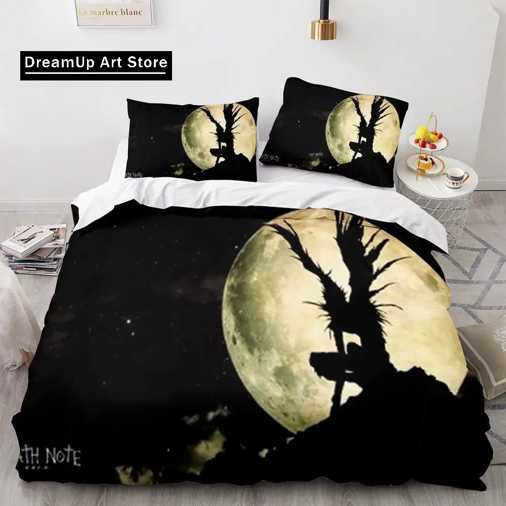 3D Print Anime Fashion Death Note L Bedding Set Boys Girls Twin Queen Full Size Duvet Cover Pillowcase Bed Set Adult Bedroom