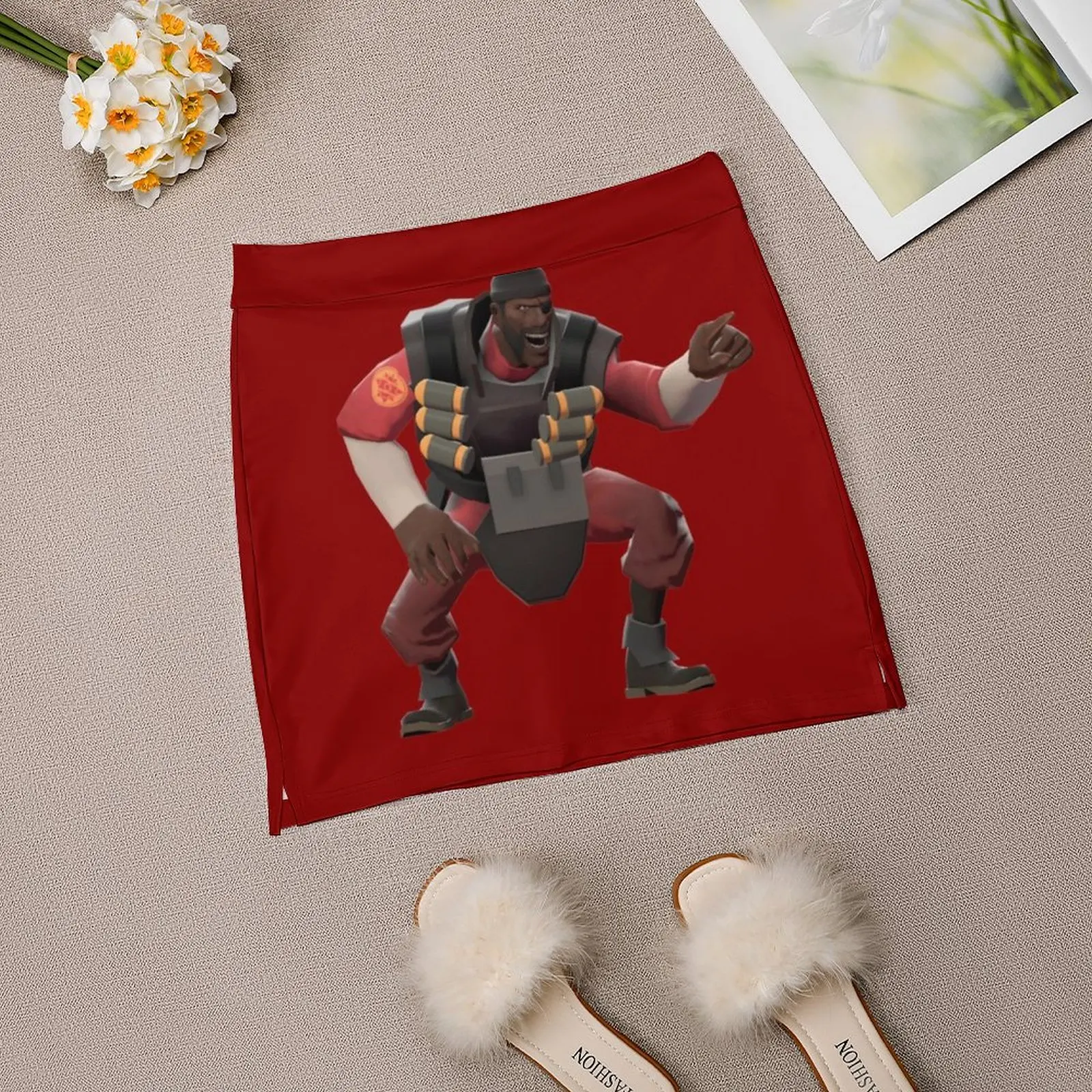 TF2 Demoman Schadenfreude تنورة صغيرة المرأة التنانير الصيفية Kawaii مايكرو تنورة صغيرة مجموعة تنورة المتطرفة