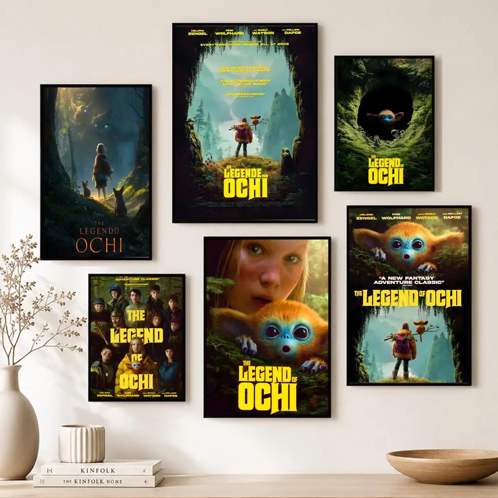 Pôster de Papel 'A Lenda de Ochi' para Decoração de Casa, Bar, Café, Cinema, Impressão Vintage DIY