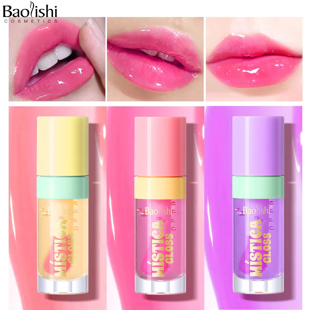Stimmungsverändernder Lipgloss, 3 Farbtöne, Transferfest, feuchtigkeitsspendend, glänzende Tönung, pH-reaktive Technologie, freundlich