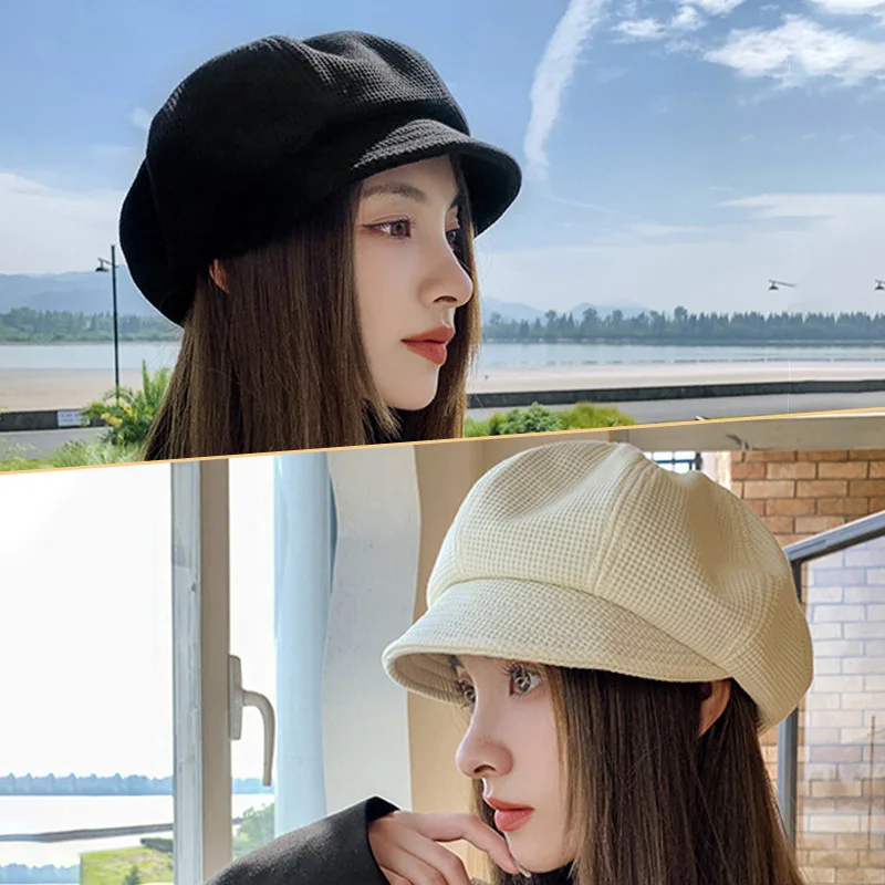 New Beret Ladies Fashion Octagonal Hat Four Seasons Universal Hat Can Match Face Small Age Reduction Hot Selling sexmachine Hot