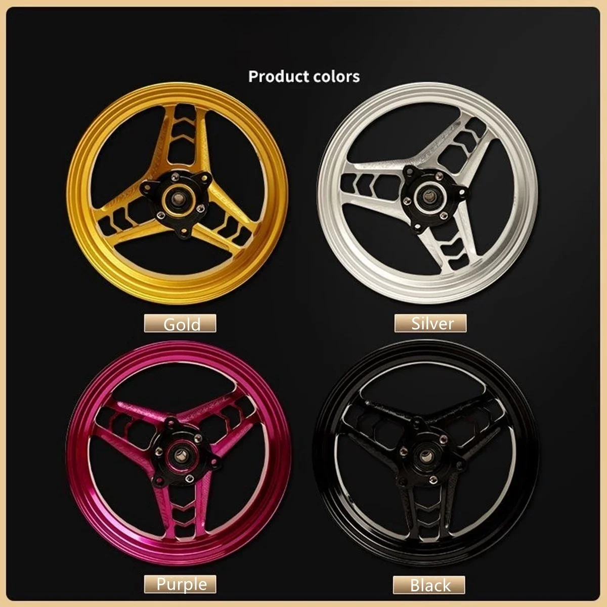 

Universal 10*2.15 Motorcycle chrysanthemum-type modified front wheel Rims For CygnusX BWS RSZ Little Monkey M3 M5 Niu Ninebot